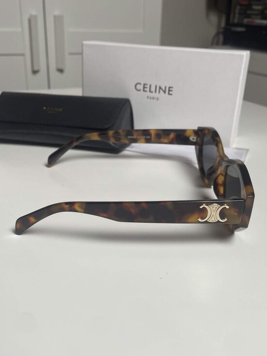 Celine Triomphe CL40238U Tortoise Sunglasses Brown Lenses Excellent Condition main image 5